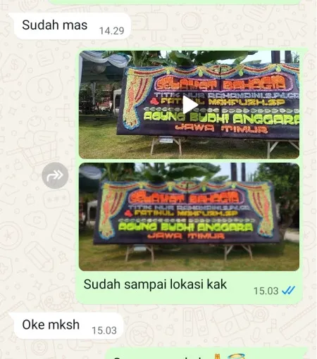 Pengiriman Papan Bunga Kedungkandang